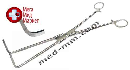 Купить Затиснемо вагінальний, вигнутий, 325 мм цена, характеристики, отзывы