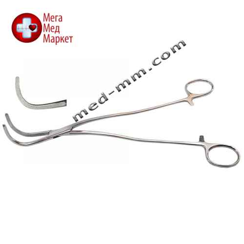 Диссектор с изогнутыми ручками с кремальерой № 3
