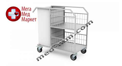 Купить Столик-тележка для белья медицинский СТ-БТ цена, характеристики, отзывы