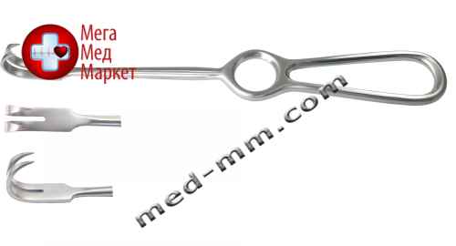 Купить Гачок хірургічний 2 зубий гострий цена, характеристики, отзывы