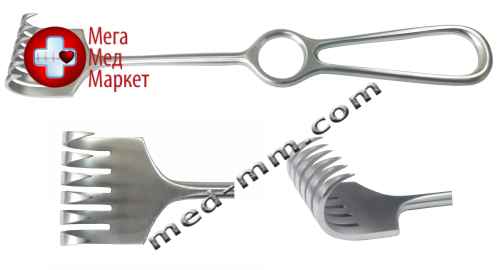 Купить Гачок хірургічний 6 зубий гострий цена, характеристики, отзывы