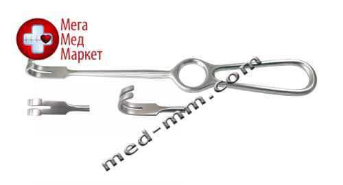 Купить Гачок хірургічний 2 зубий тупий цена, характеристики, отзывы